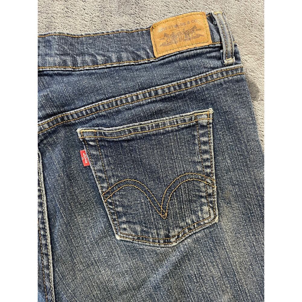 Levi's 505 Straight Leg Distressed Jeans 10S Short Stretch - Picture 8 of 9